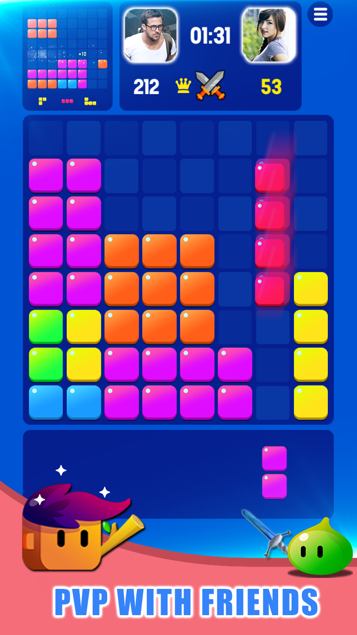 Block Puzzle Online - Puzzle game ภาพหน้าจอเกม