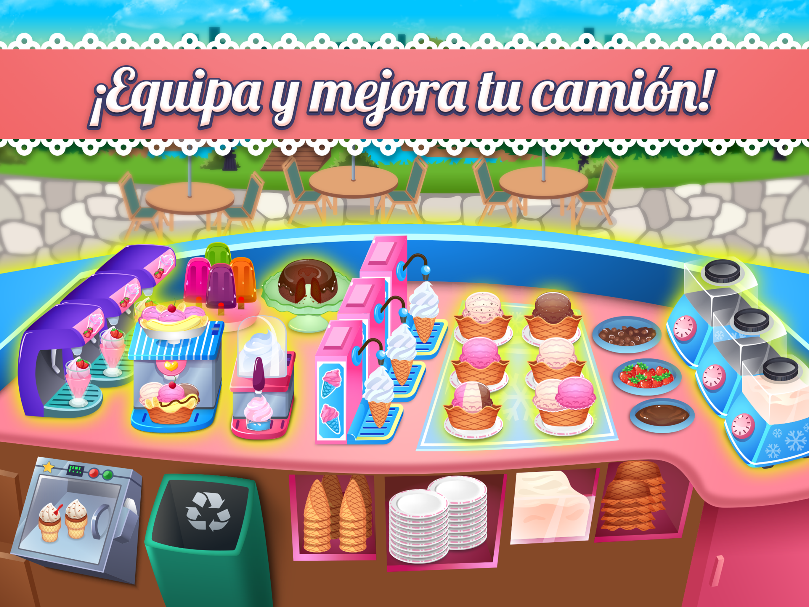 Captura de Pantalla del Juego My Ice Cream Shop: Gestión