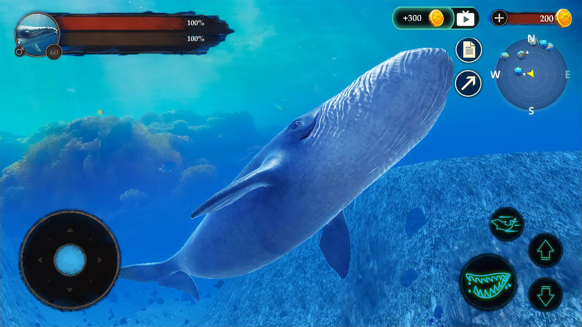 The Blue Whale ภาพหน้าจอเกม