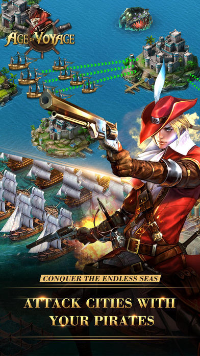 Age of Voyage - multiplayer online naval battle ภาพหน้าจอเกม