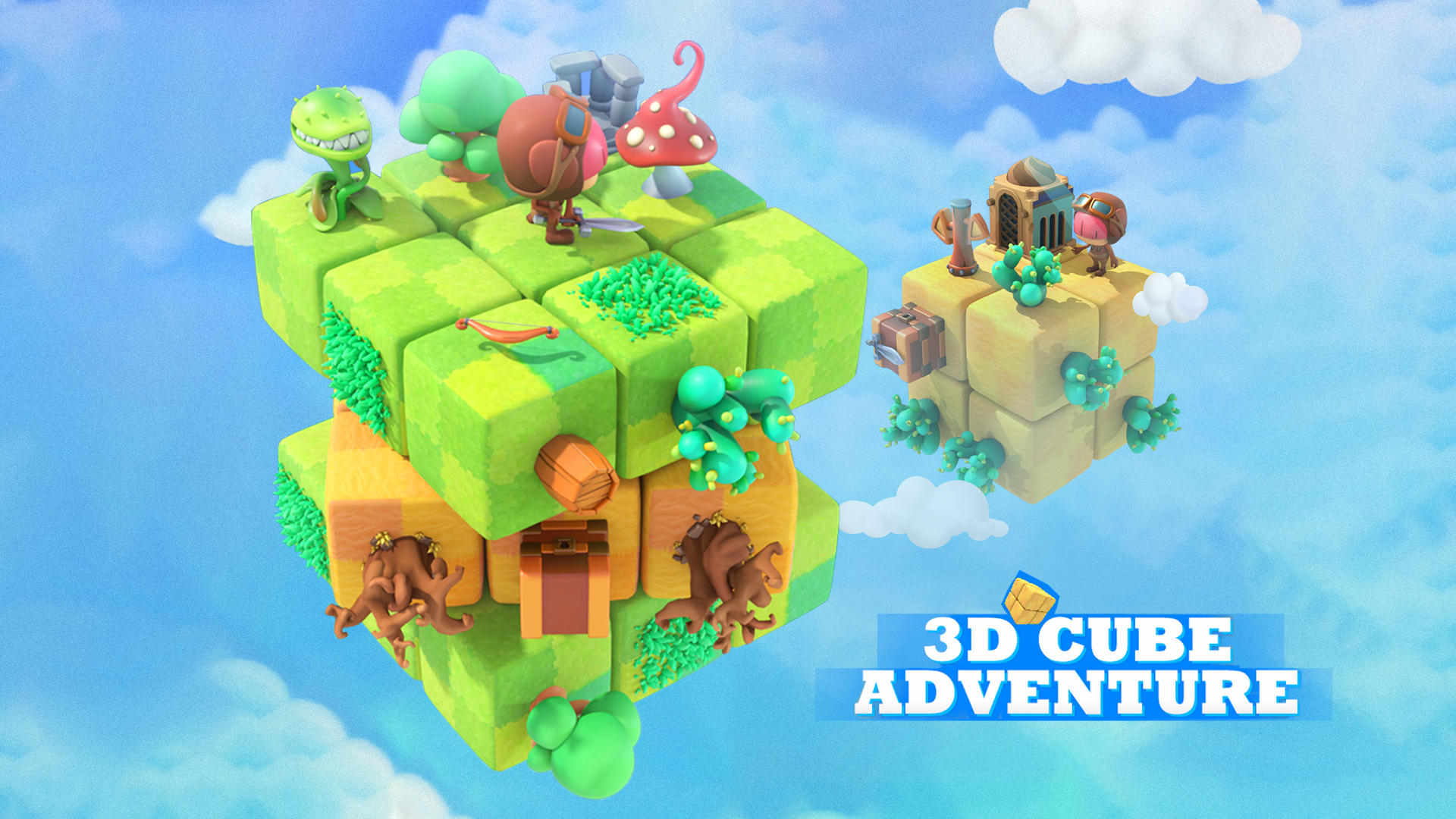 Banner of 3D Cube Adventure: Trò chơi xếp hình 