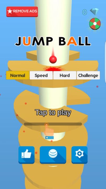 Helix Ball Jump 2 - Ball Drop Game Screenshot