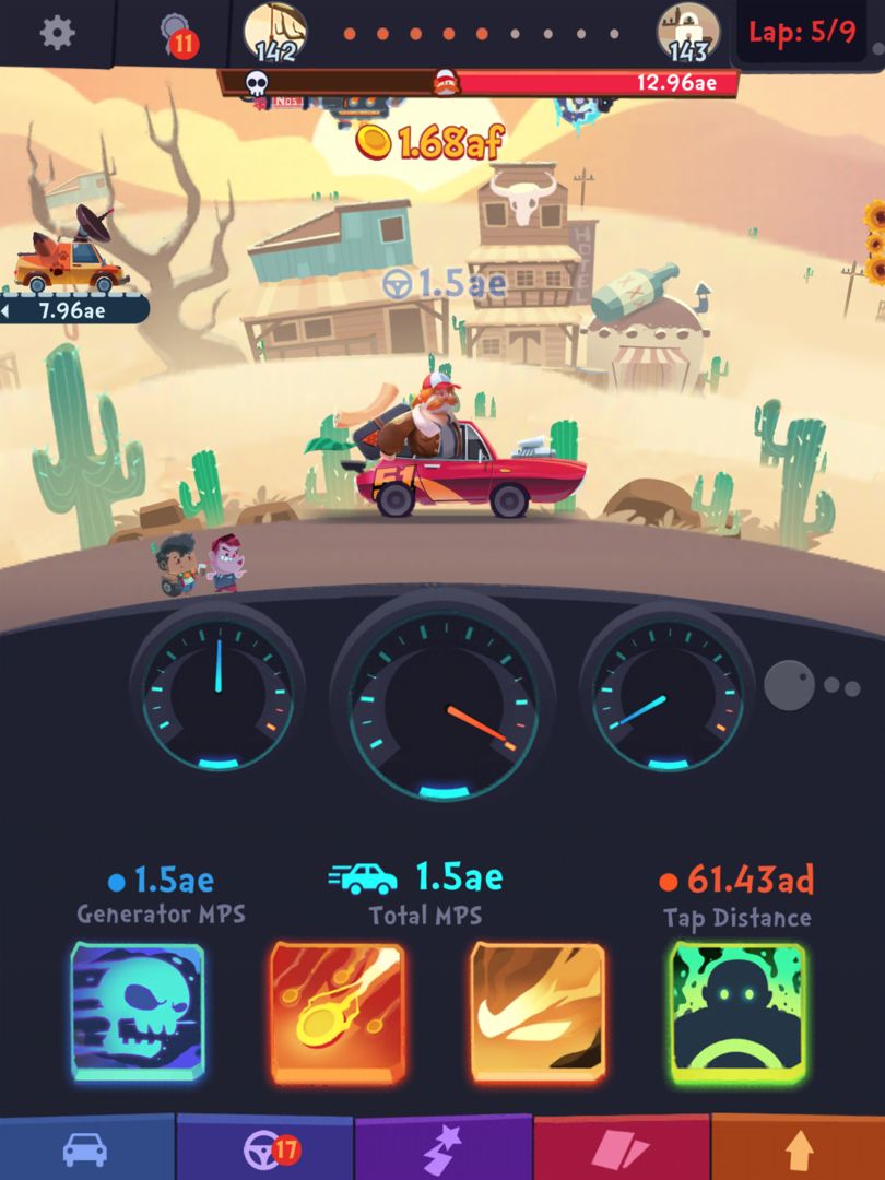 Clicker Racing screenshot game