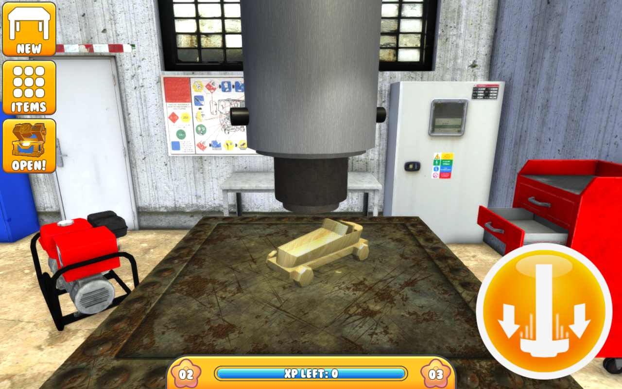 Hydraulic Press Simulator : Little Inferno Game Screenshot