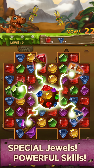 Jewels Dino Age ภาพหน้าจอเกม