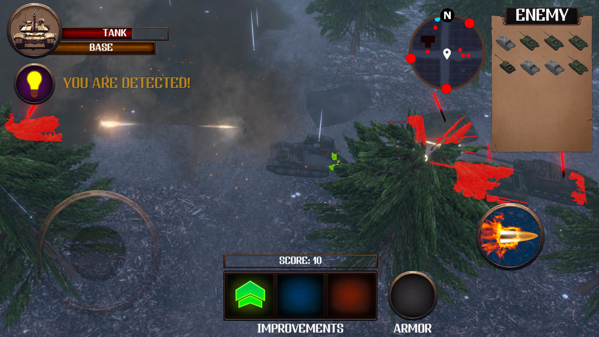 Скриншот игры Battle Tanks Firestorm