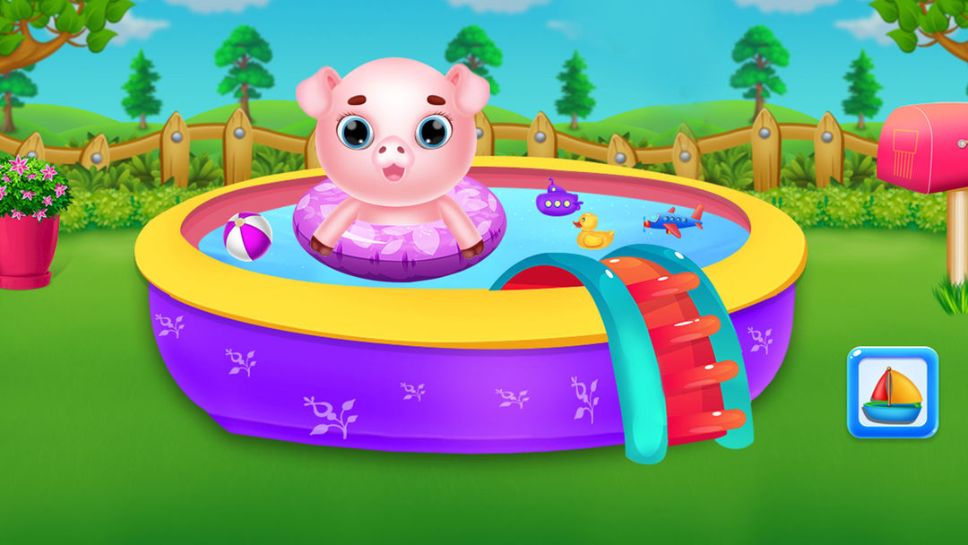 Screenshot of Pig Life : Mud Fun Game