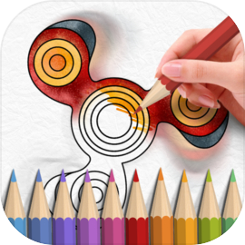 Fidget Spinner Coloring Books