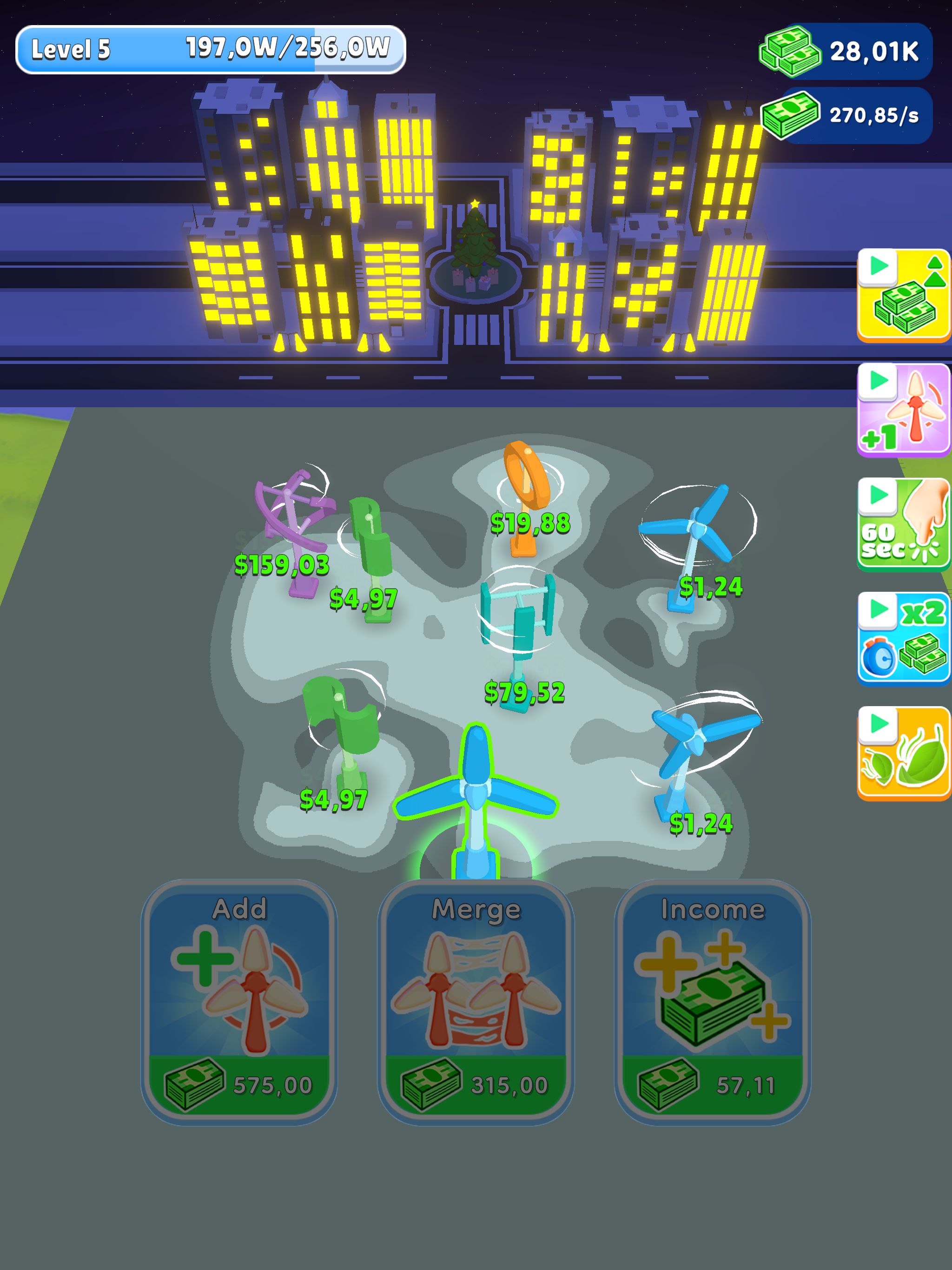 Wind Energy Idle ภาพหน้าจอเกม