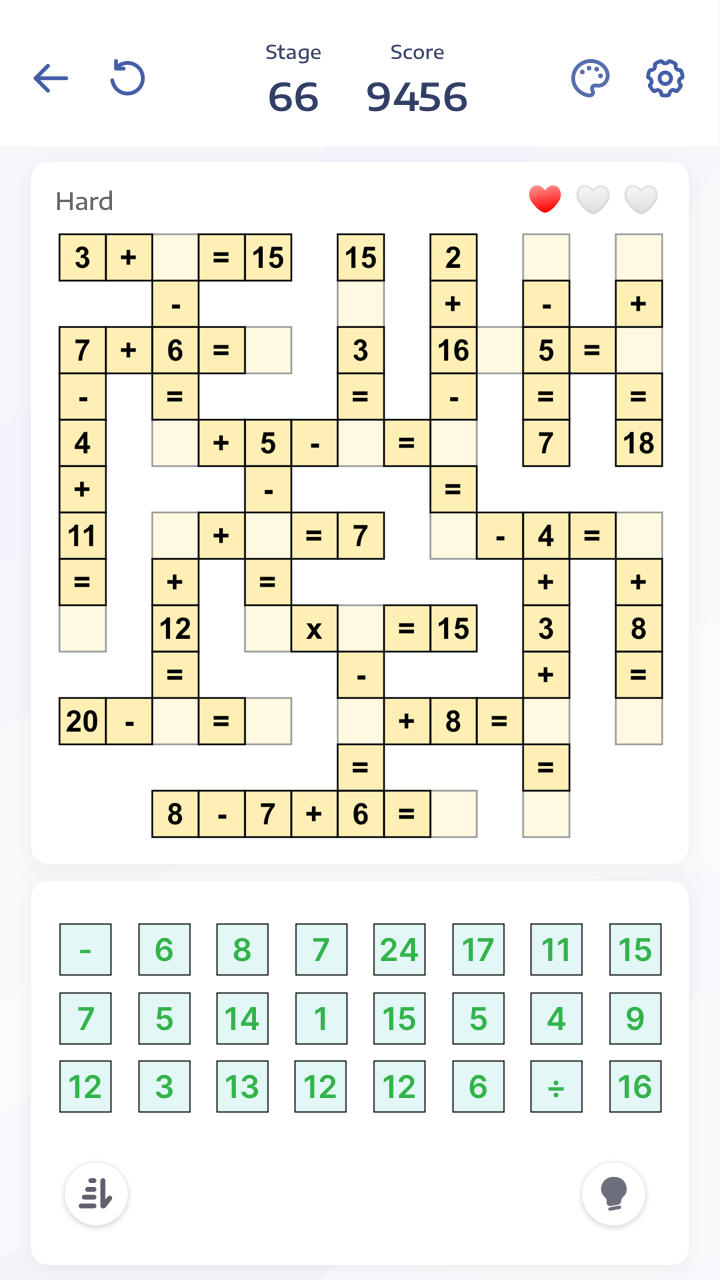 Screenshot of Crossmath - Math Puzzle Games