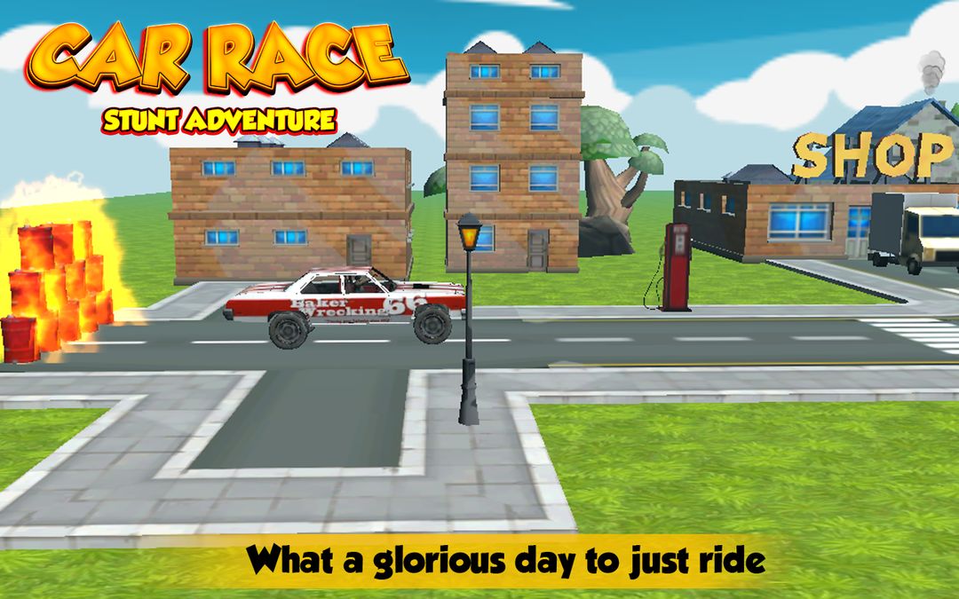 자동차 경주 스턴트 모험 게임 스크린 샷