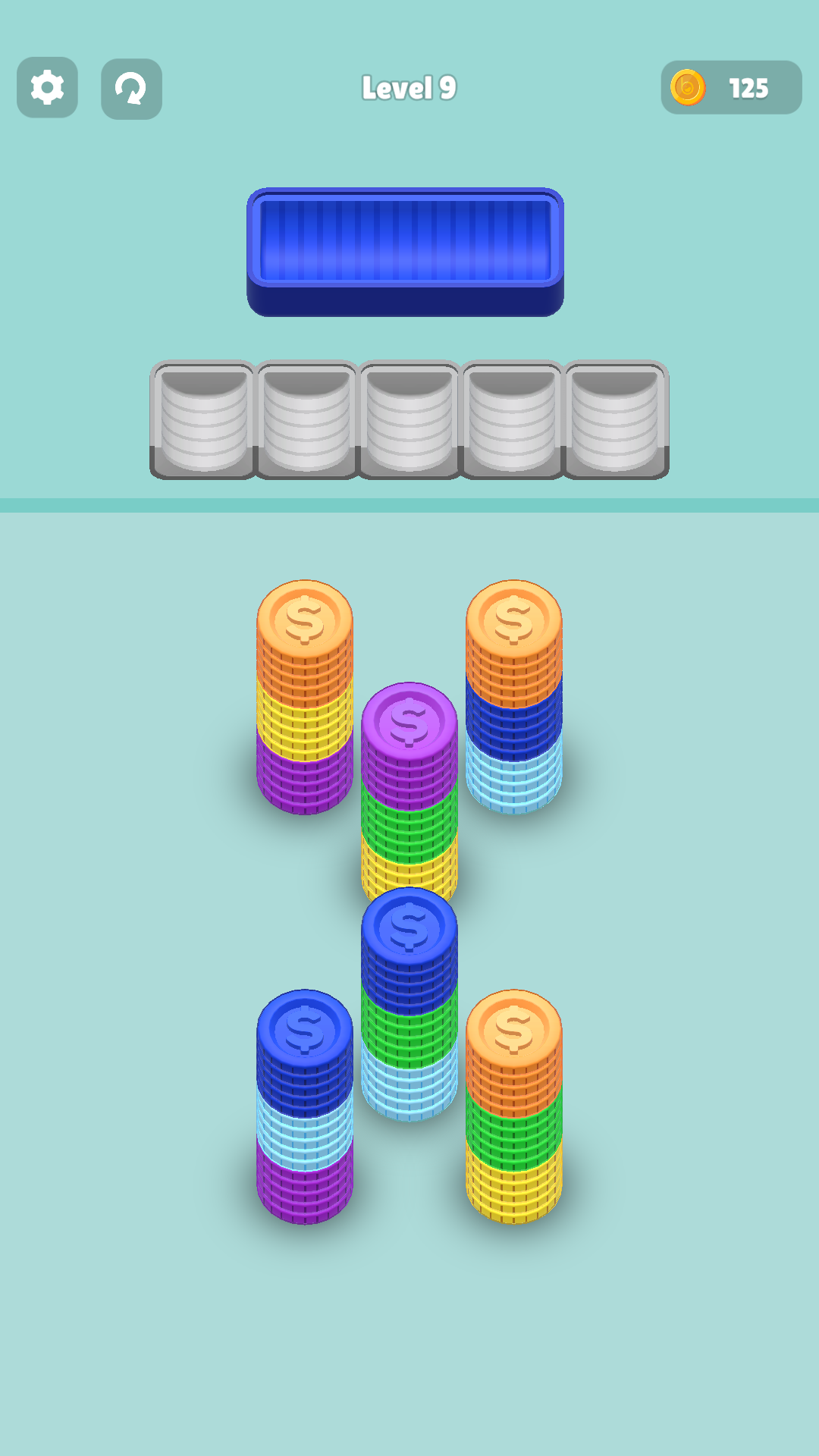 Coin Pile 3D Game Screenshot