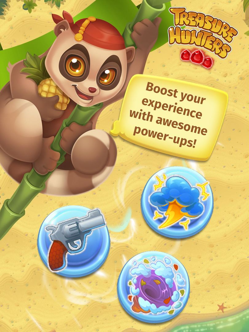 Screenshot of Treasure Hunters: free match3 gems