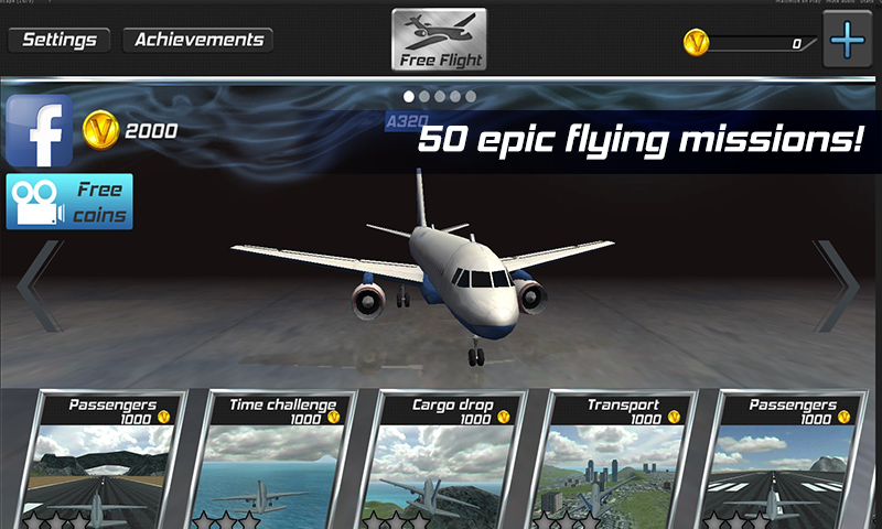 Real Pilot Flight Simulator 3D 게임 스크린샷