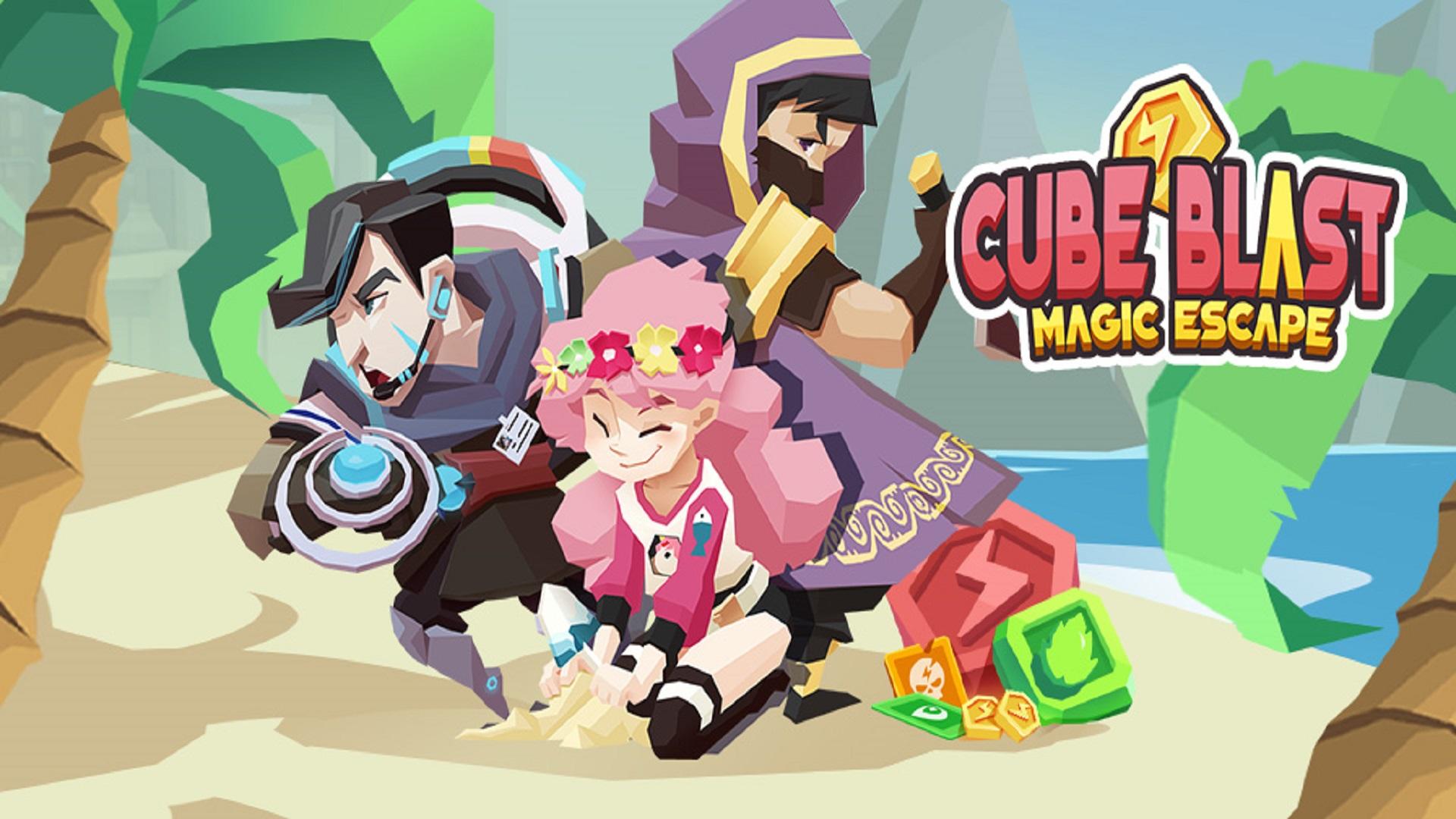 Banner of Cube Blast - Fuga magica 