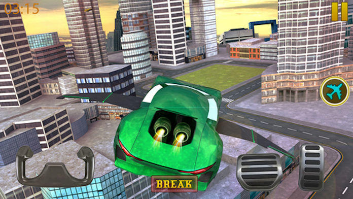 Cuplikan Layar Game sport flying car simulation 2017 PRO