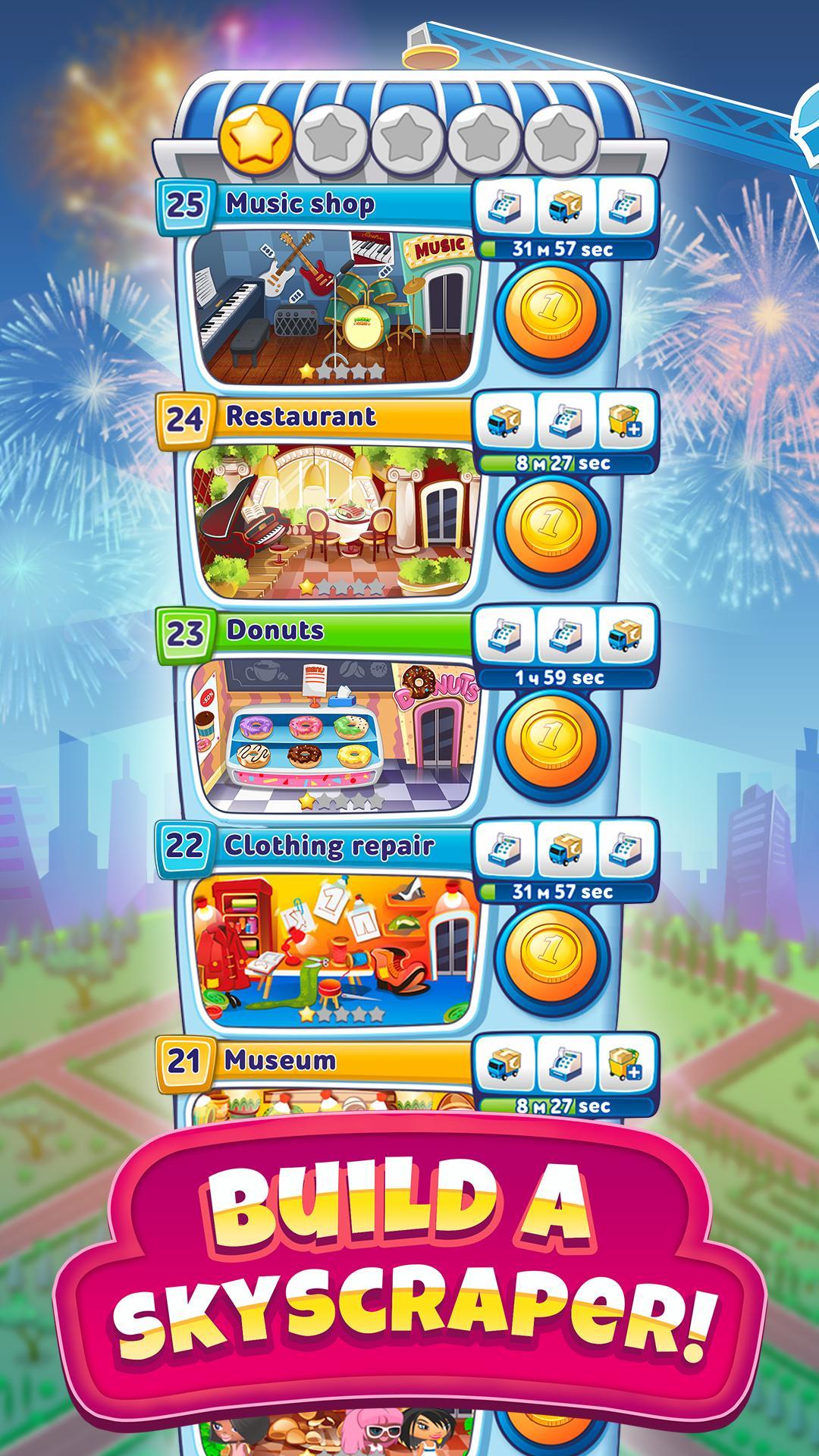 Pocket Tower－Hotel Builder Game Screenshot