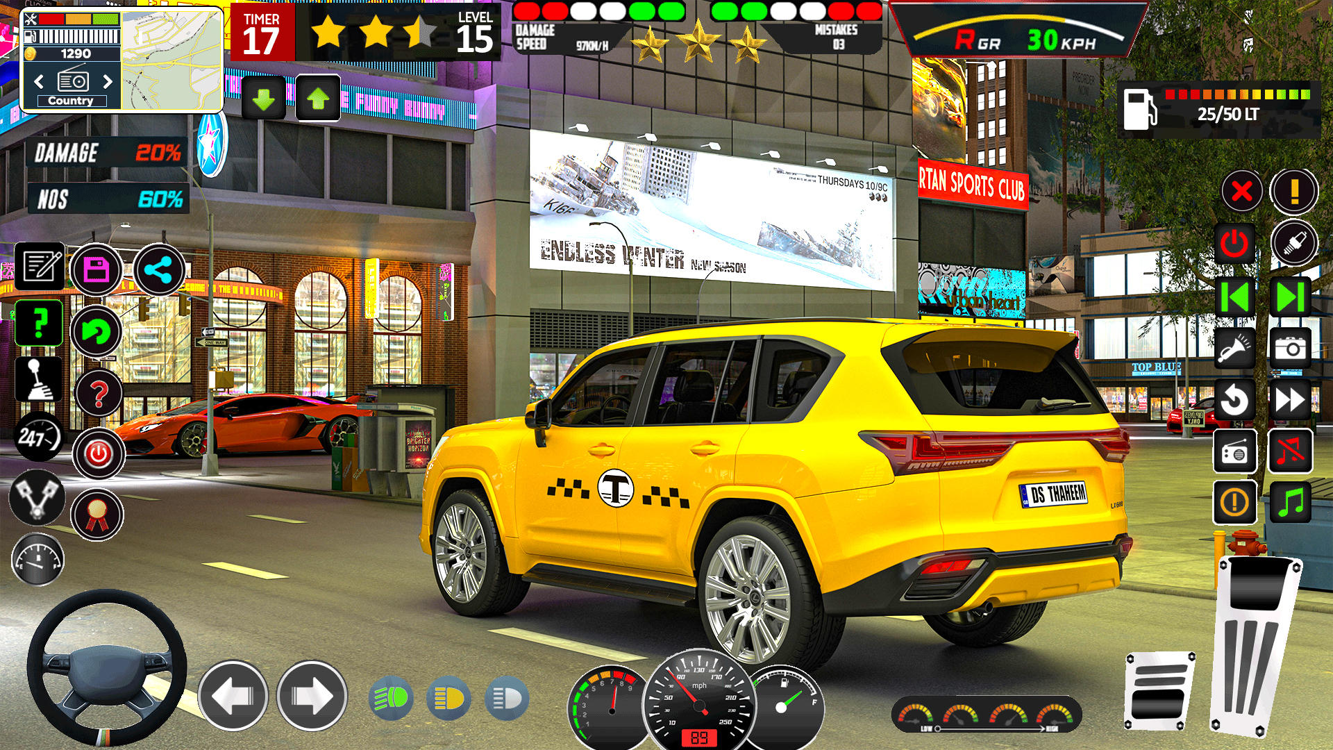 US Taxi Driver Taxi Games 3D ภาพหน้าจอเกม