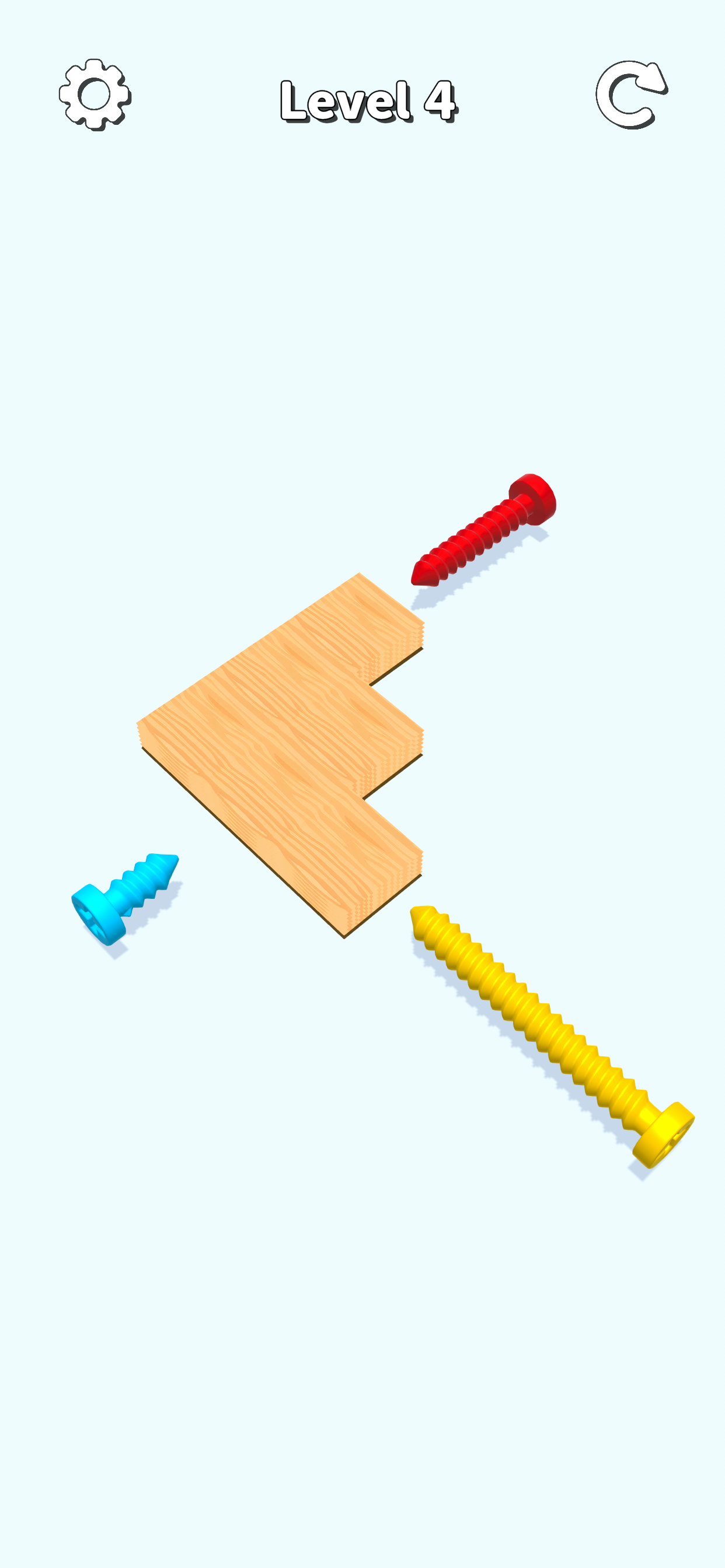 Screw Placement Game Screenshot