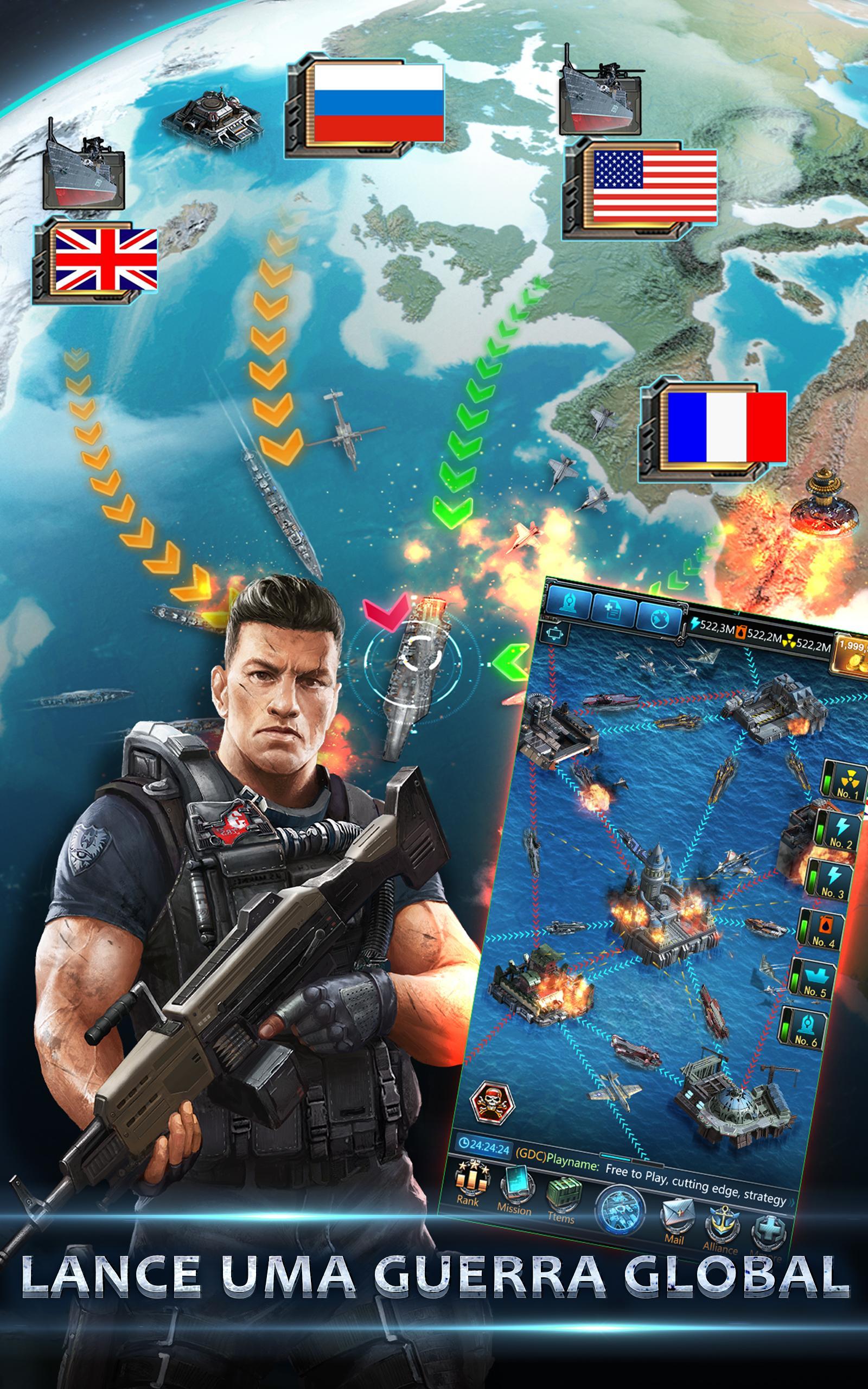 Captura de Tela do Jogo Battle Warship:Naval Empire