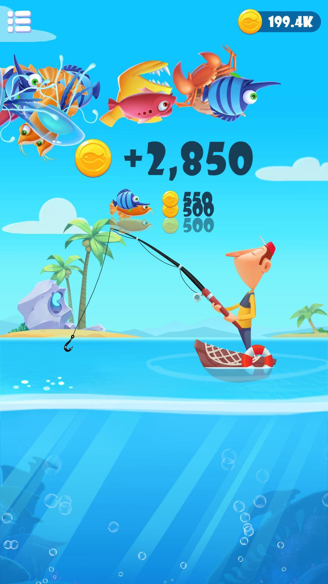 Screenshot 1 of フィッシング ファンタジー - 大きな魚を釣って報酬を獲得 1.9.2