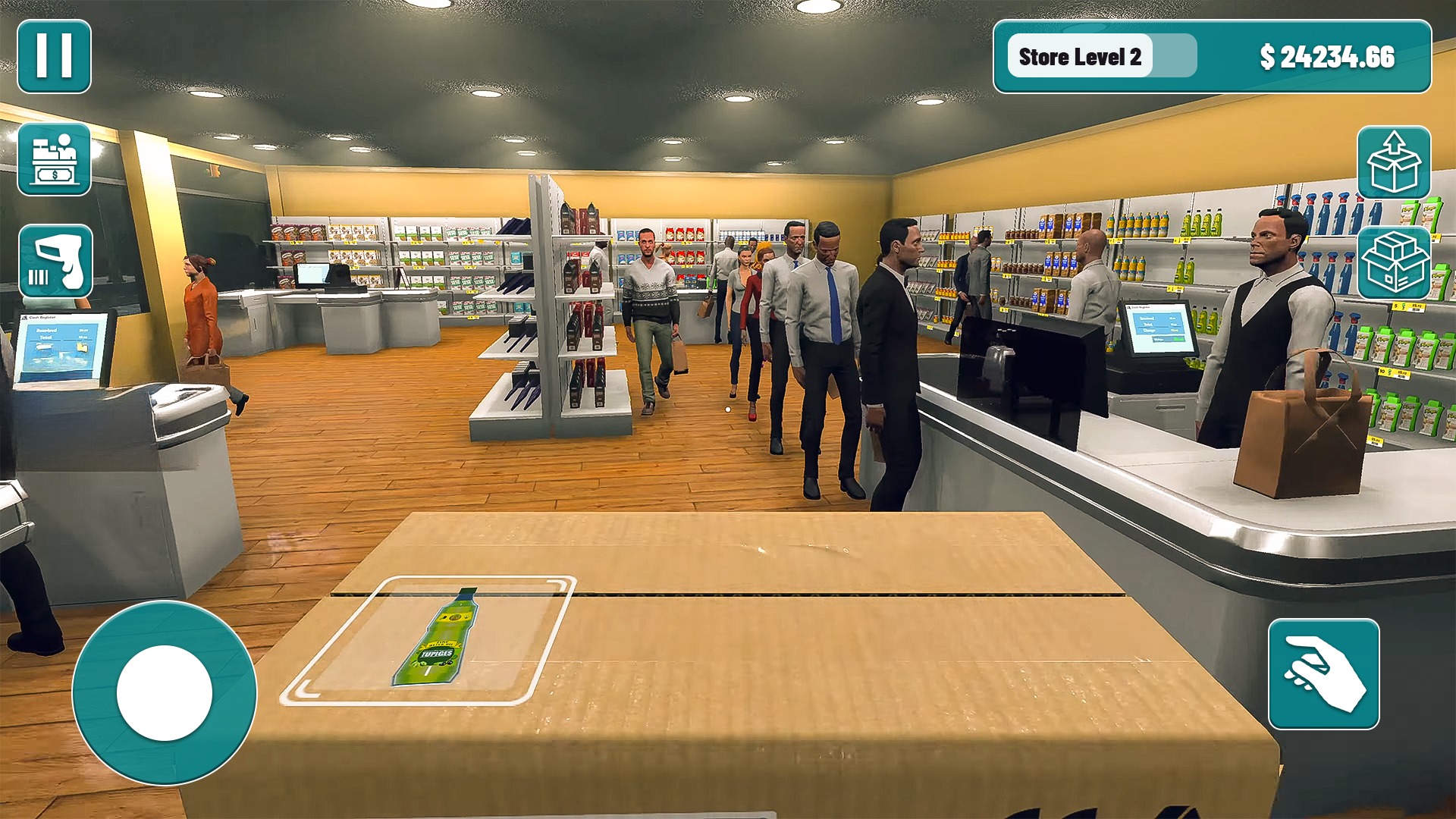 Supermarket Cashier Manager Game Screenshot