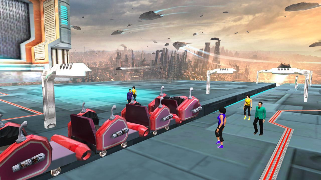 Screenshot 1 of Roller Coaster Simulator Space 1.4