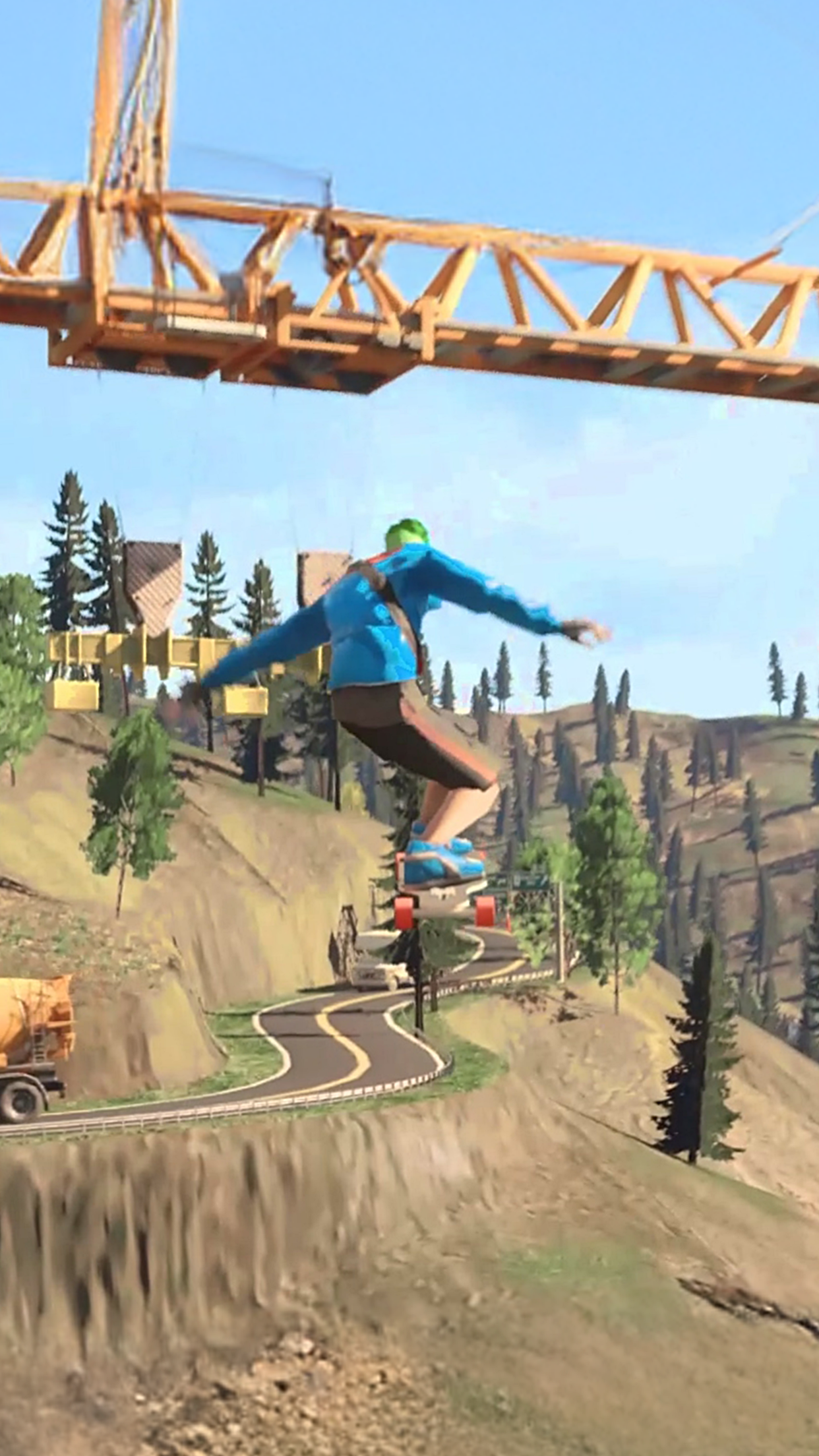 Downhill Racer Game Screenshot