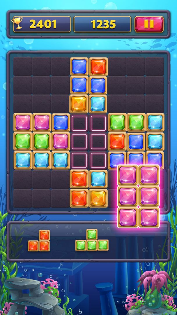 Jewels Block Puzzle Classic 1010 screenshot game