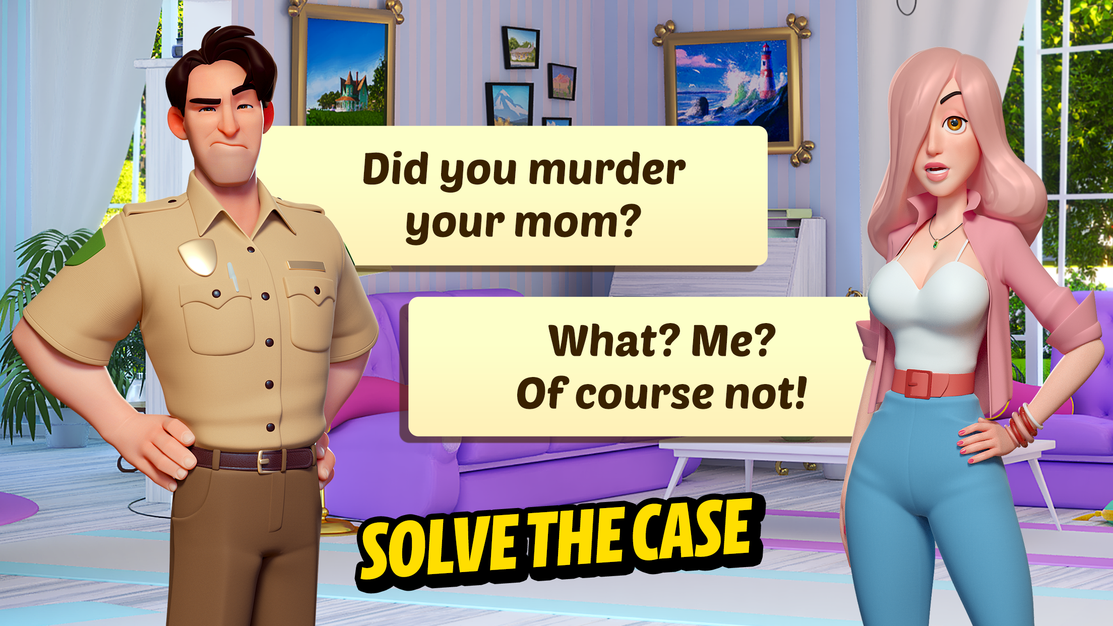 Small Town Murders: Match 3 Game Screenshot