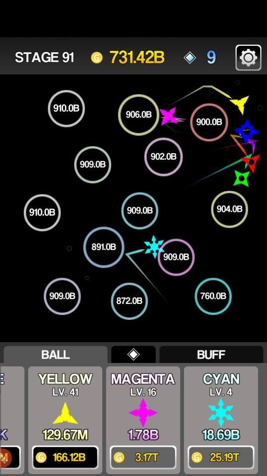 Idle Ninja Dagger: Number Brick Breaker Game Screenshot