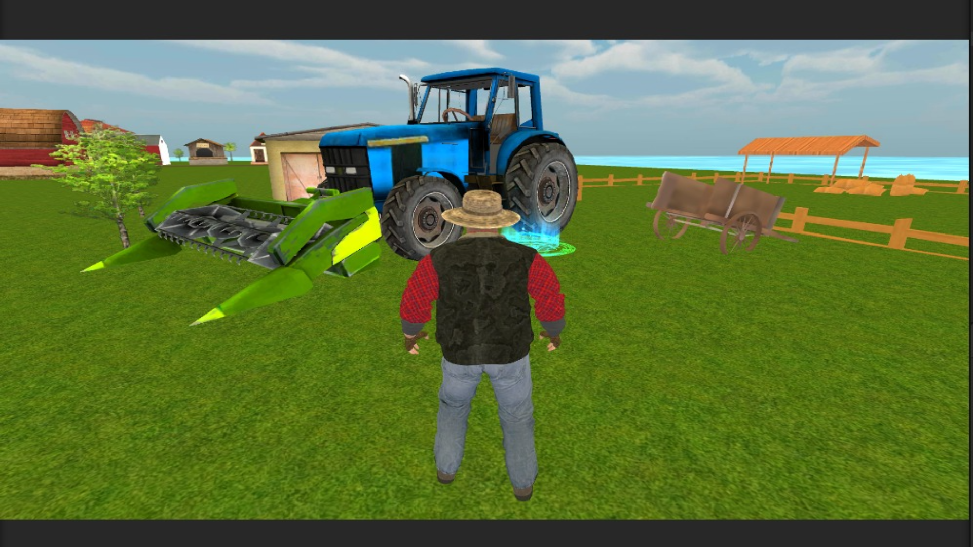 Скриншот игры Tractor Driving - Farm Games