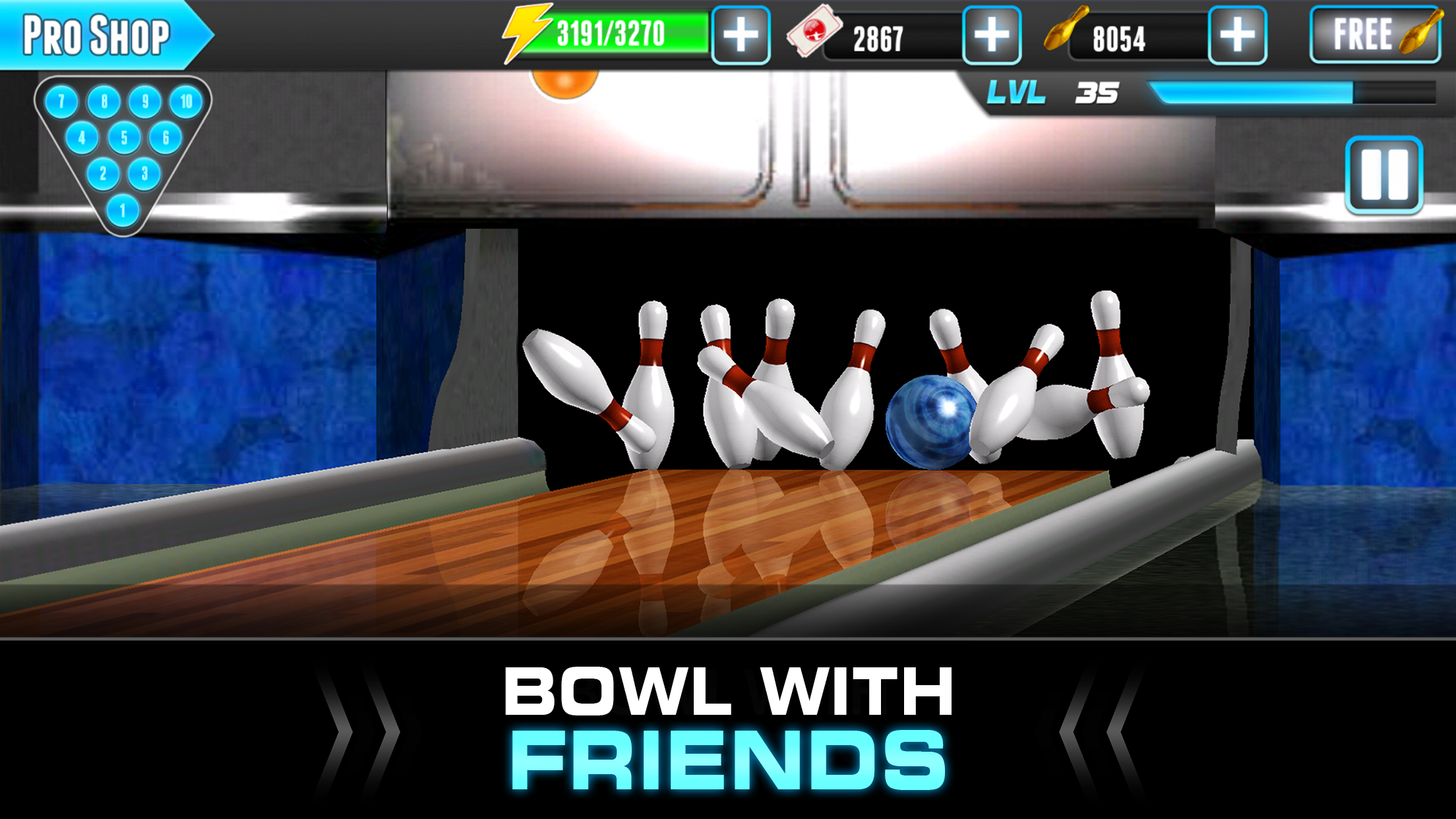 Cuplikan Layar Game PBA® Bowling Challenge