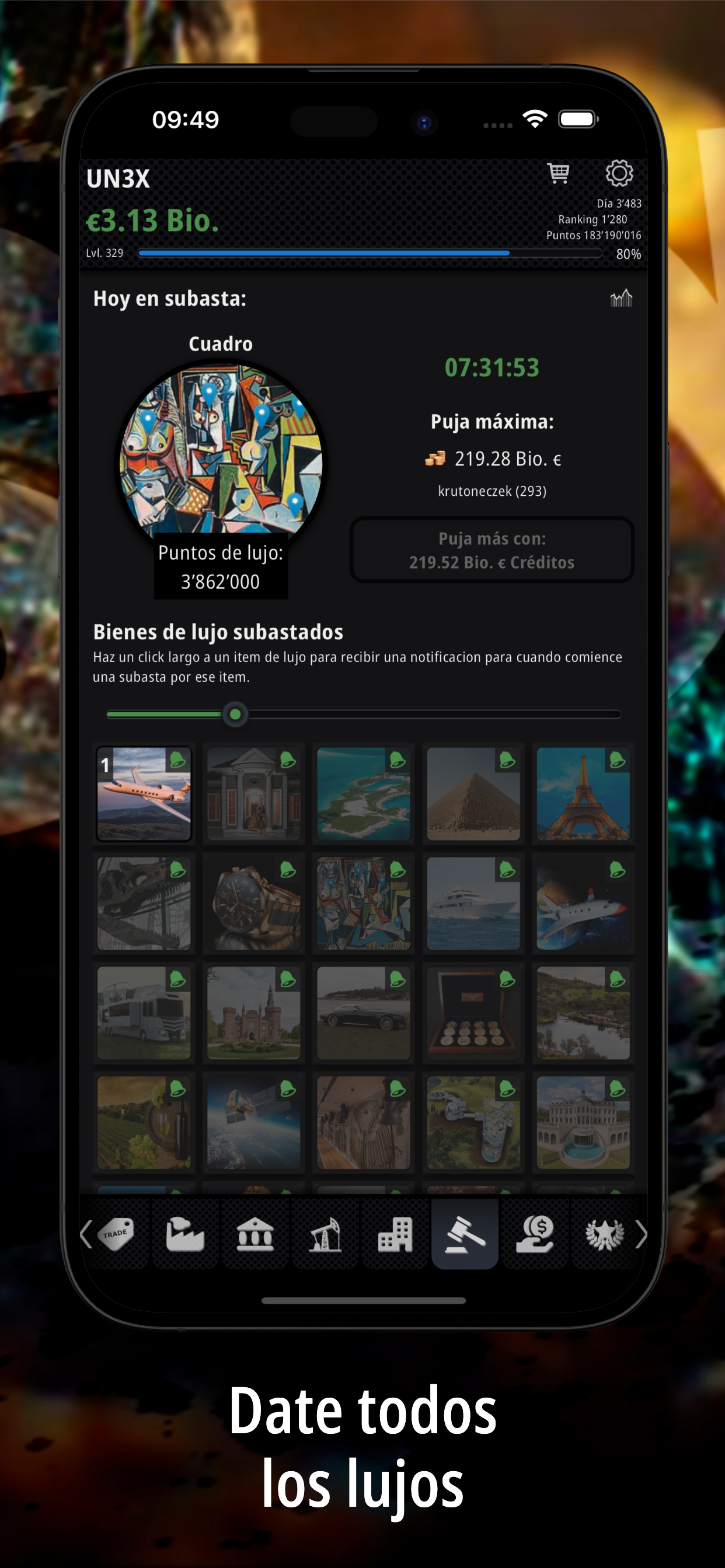 Captura de Pantalla del Juego Resources: Business Tycoon GPS