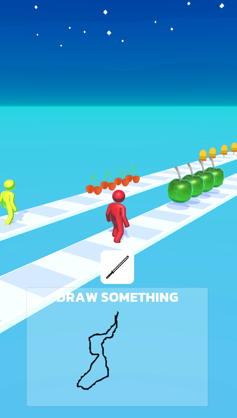 Скриншот игры Draw Knife Run 3D