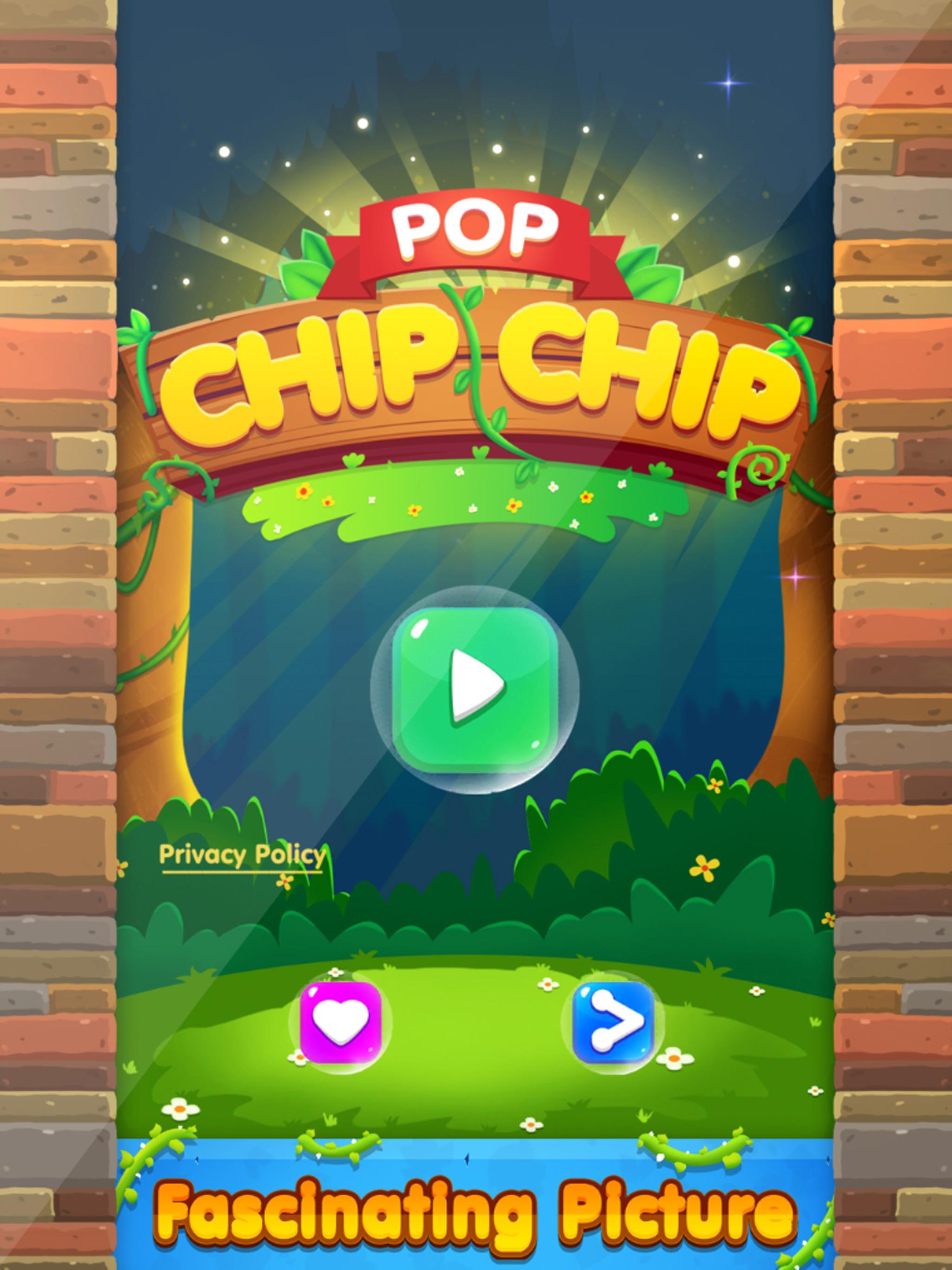 Captura de Tela do Jogo Bubble Shooter: Chip Pop