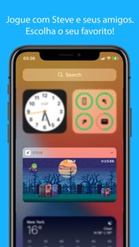Captura de Tela do Jogo Steve - Jogo de Widget