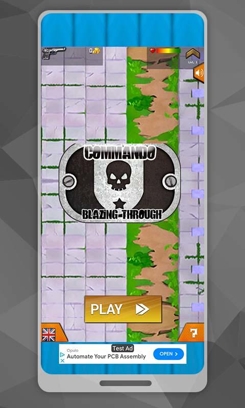 Cuplikan Layar Game Commando: Blazing Through