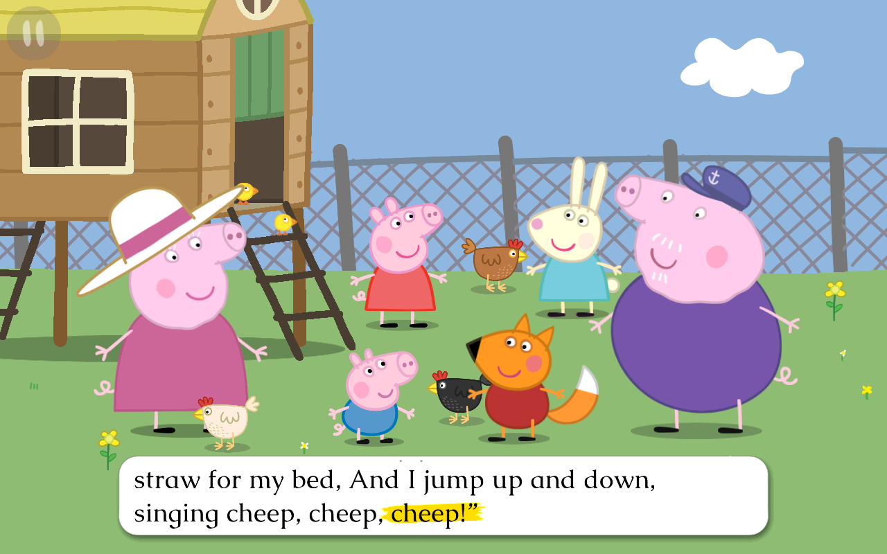 Captura de Tela do Jogo Peppa Pig Book: Great Egg Hunt