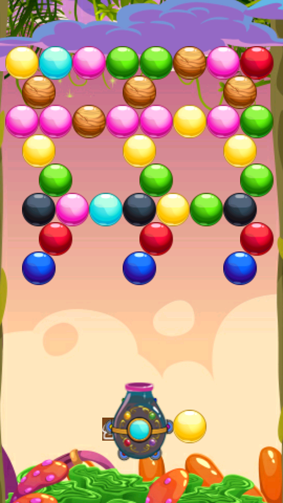 Alien Planet Bubble Shooter ゲームのスクリーンショット