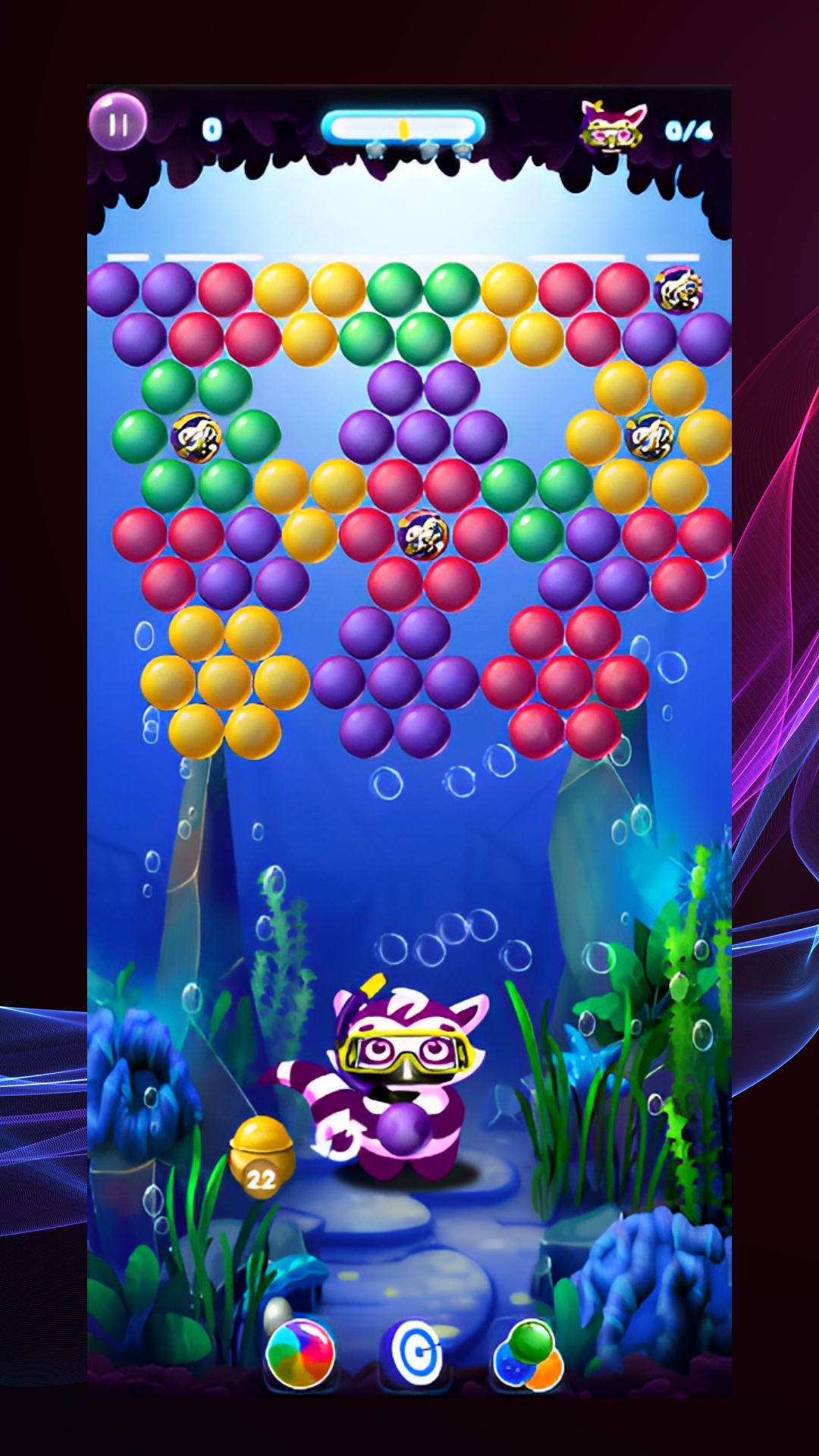 Bubble Pop Blitz Shooter Game Game Screenshot