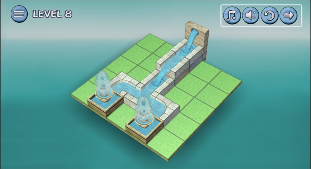 Flow Water Fountain 3D Puzzle遊戲截圖