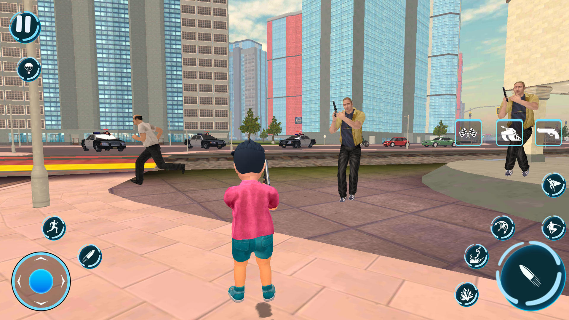 Cuplikan Layar Game Little Boy Grand City Crime