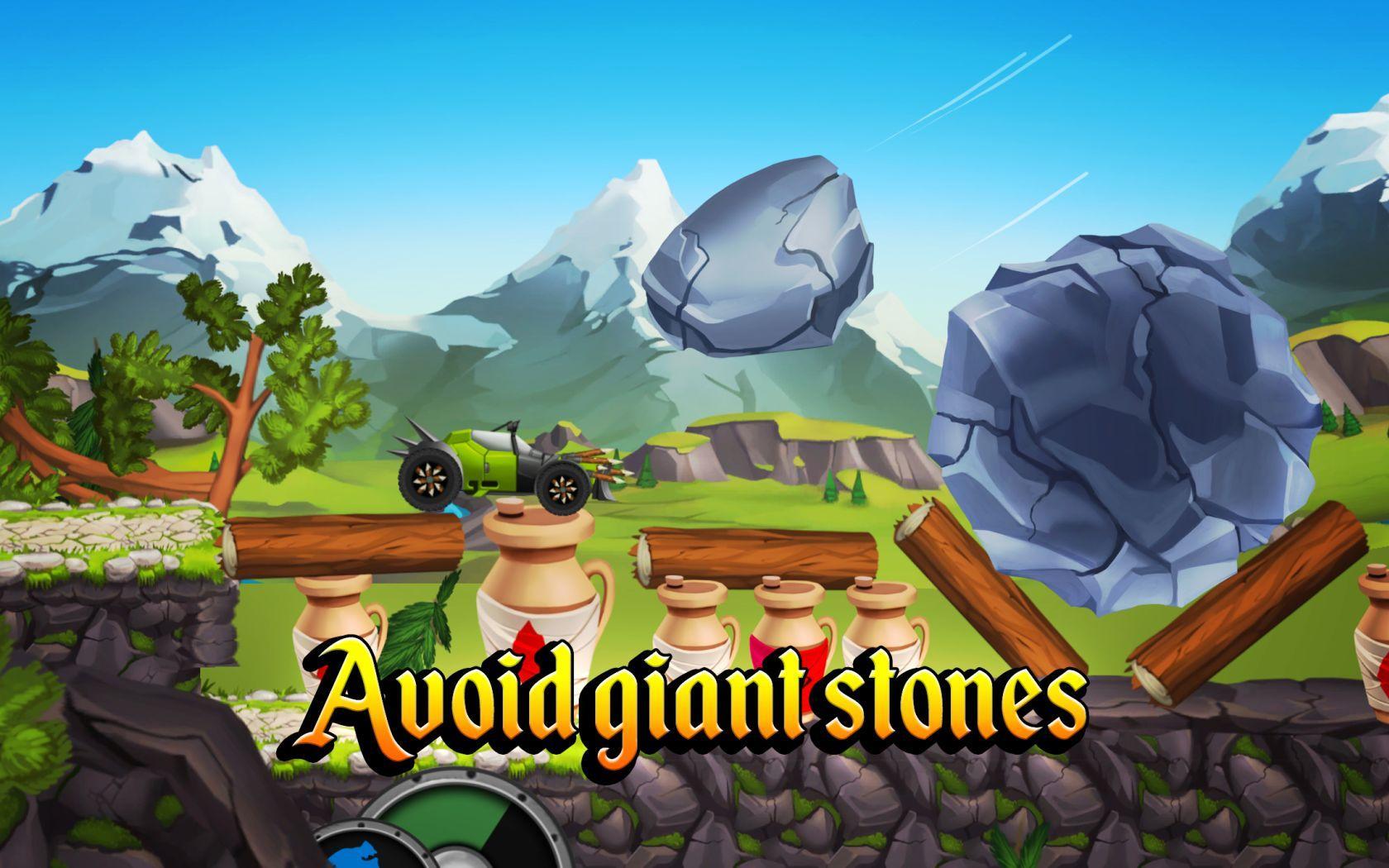 Captura de Tela do Jogo Viking Legends: Funny Car Race Game