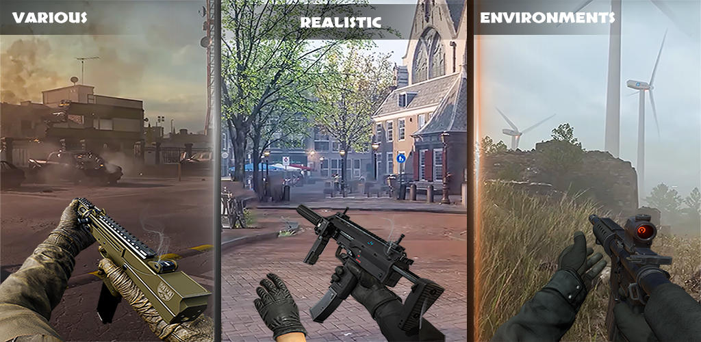 Banner of Offline Fps Shooting Gun Games 