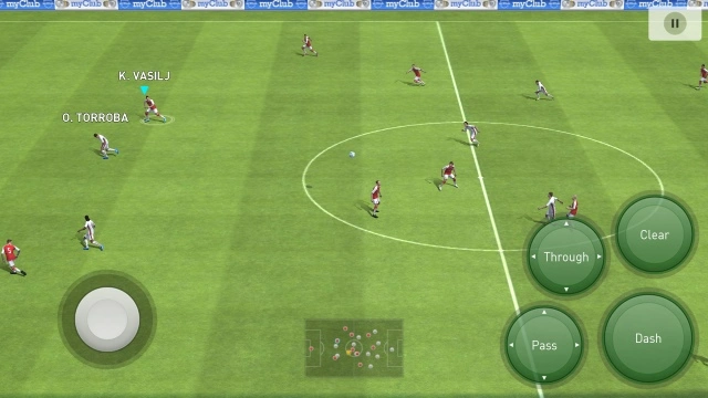 Screenshot of pes23 football