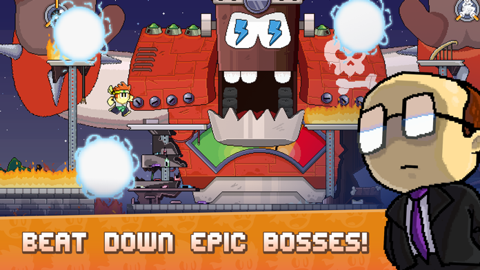 Dan The Man Platformer Game Screenshot