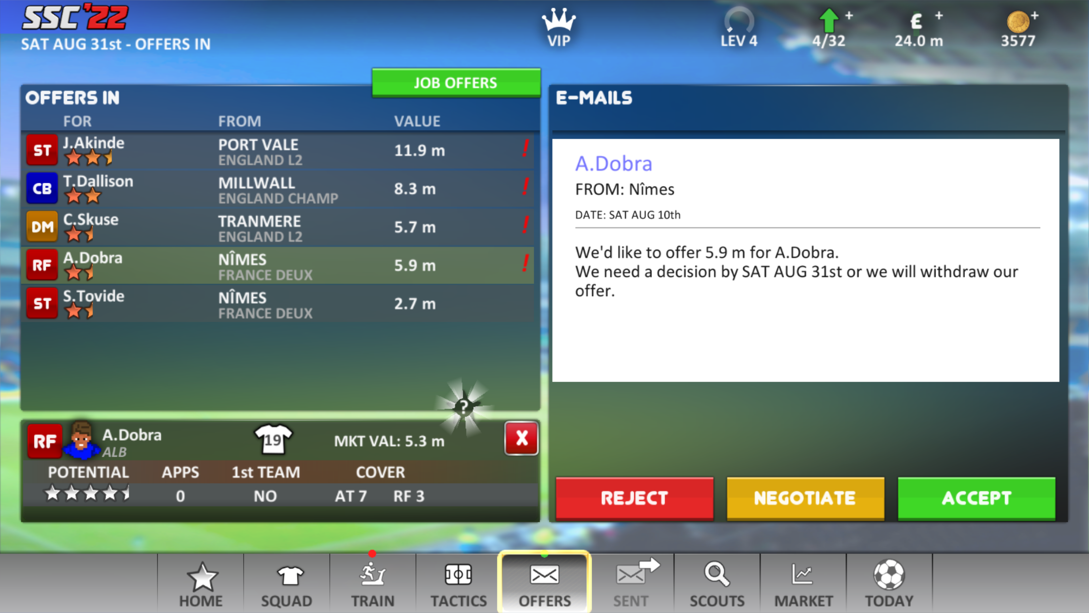 Super Soccer Champs '22 (Ads) Game Screenshot