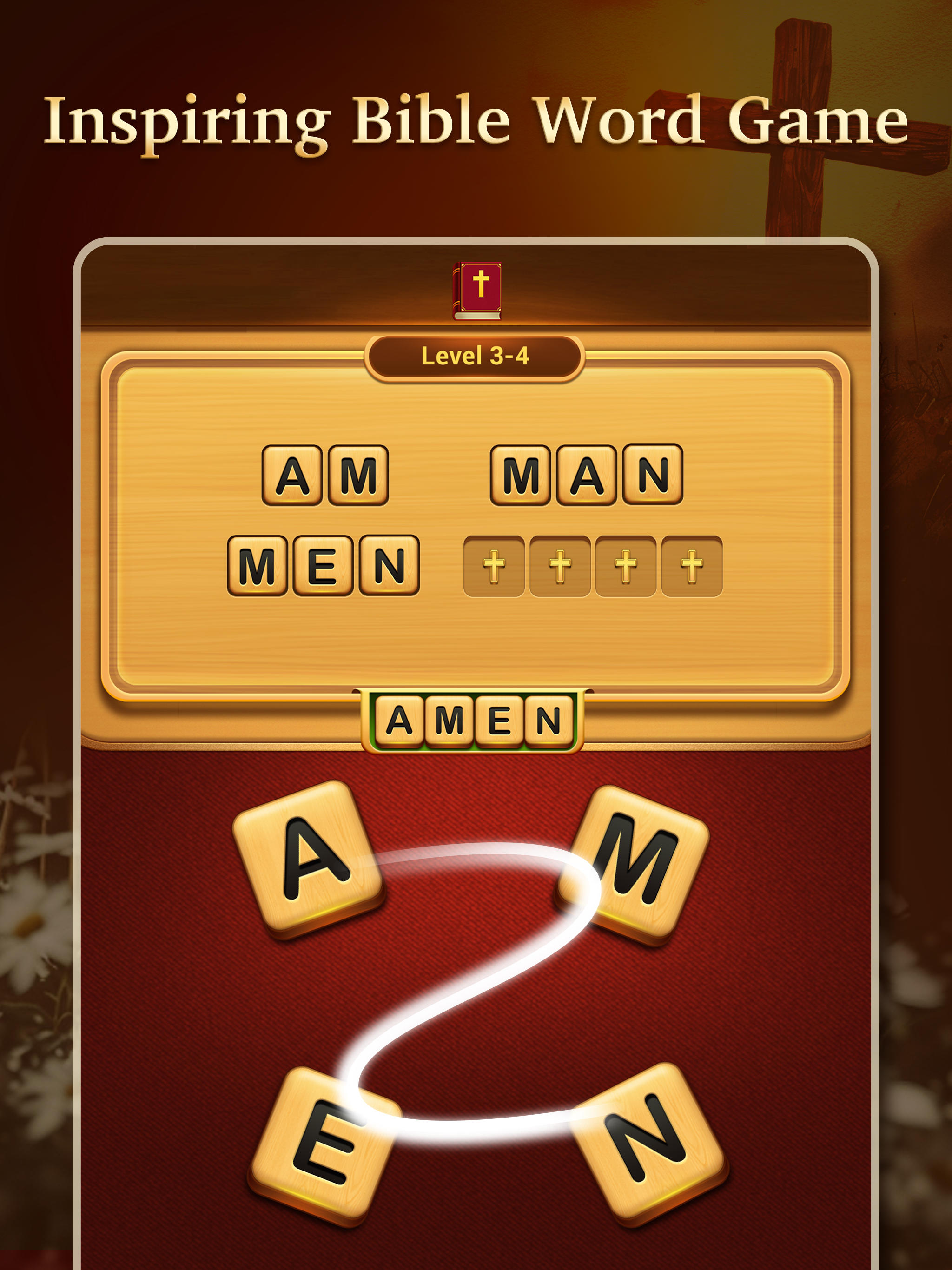 Bible Word Puzzle - Word Games Game Screenshot