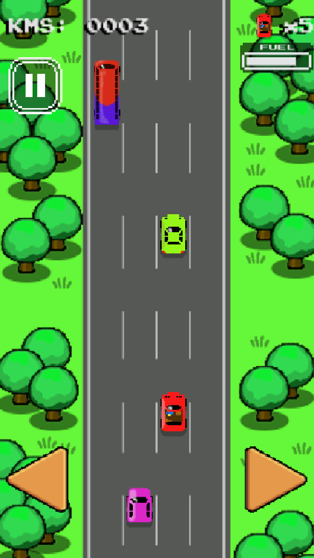 Retro Car Race ゲームのスクリーンショット